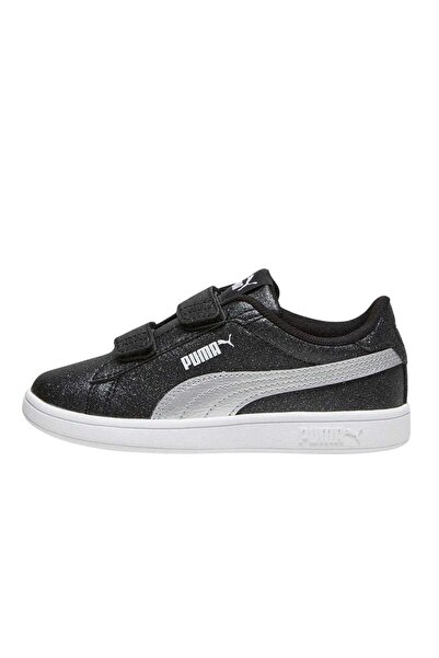 Puma Черни обувки за ходене за момичета 39468603-PumaSmash 3.0 Gliz Glam V