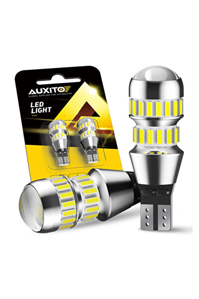 AUXITO Set de 2 becuri LED Canbus T15 W16W, fără erori, alb 6000K