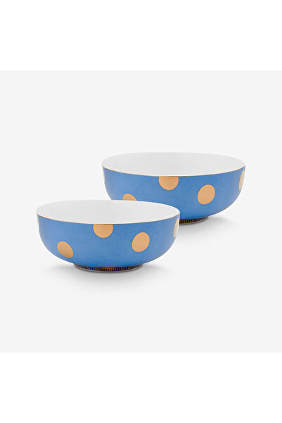 Pip Studio Dot Delight Blue Porcelain Bowl 20 cm