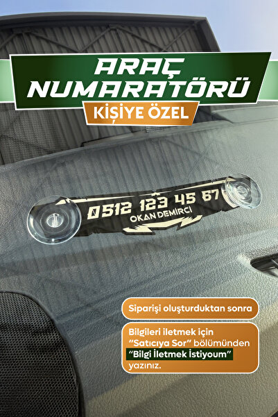 Dekopix Kişiye Özel - Araç Numaratörü Park Telefon Numaratörü - WILDSPEED
