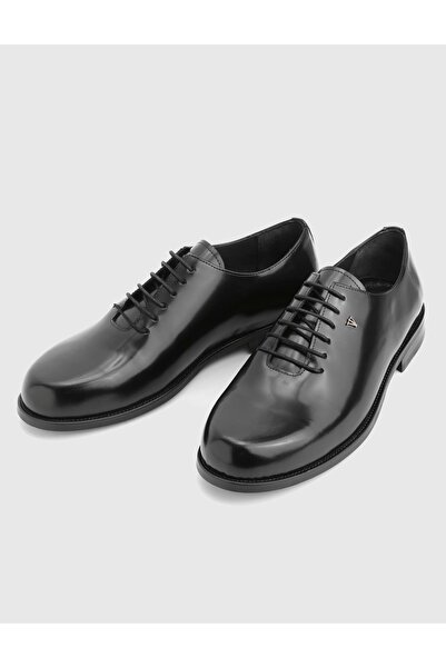 İLVİ Marston Hakiki Açma Deri Siyah Erkek Klasik Ayakkabı