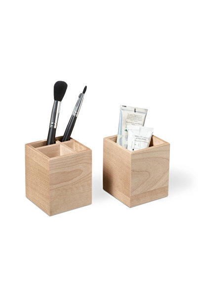 Tchibo 2 Pieces Organizer Box, Bamboo