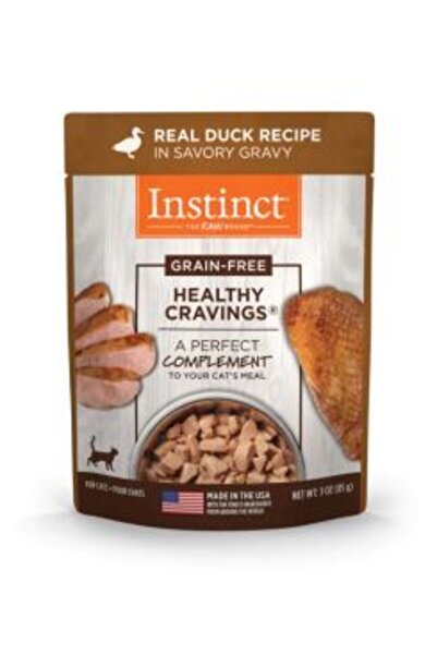 INSTINCT طعام القطط الرطب بنكهة البط من Healthy Cravings