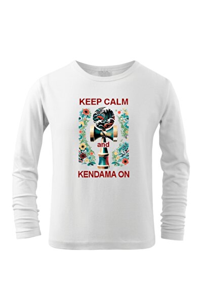 Funny Gift Tricou bluza cu maneca lunga pentru copii, Kendama ON