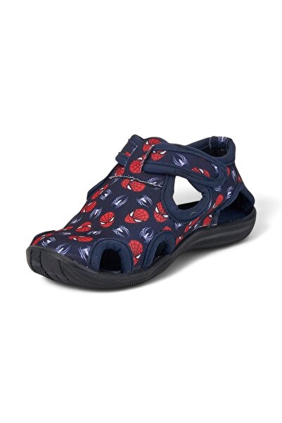 İmerShoes Daily Unisex Children's Navy Blue Sandals Flexible Non-Slip Sole Velcro Summer Sea Nursery Shoes 141