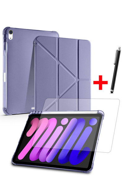 Nezih Case Apple iPad Mini 7 / iPad Mini 6 Uyumlu Uyku Modlu Standlı Akıllı K...