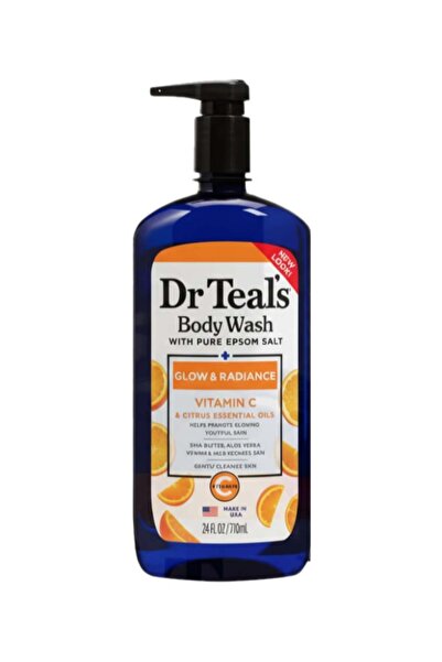 DRT غسول الجسم بملح إبسوم من دكتور تيلز مع فيتامين سي والحمضيات - 710 مل