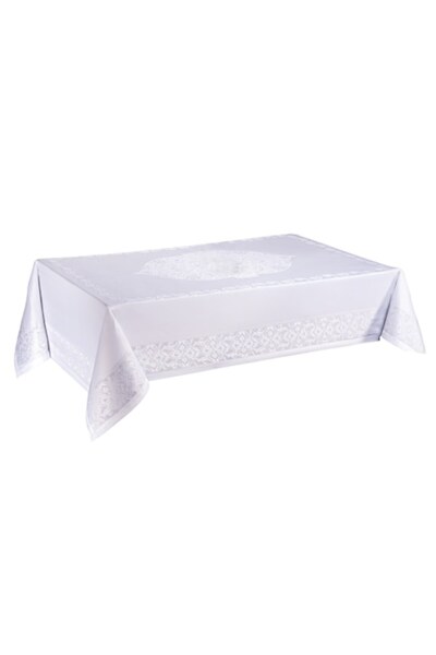Valentini Bianco Tablecloth Valentini Bianco, white, size 150x220cm, Model Go...