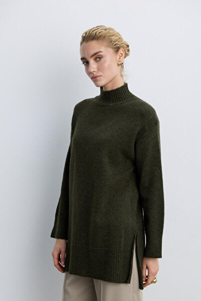 BE BLUE Dark Khaki Soft Sweater