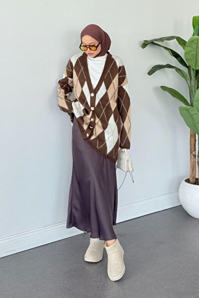 Şulemoda Giyim Everest Cardigan Brown