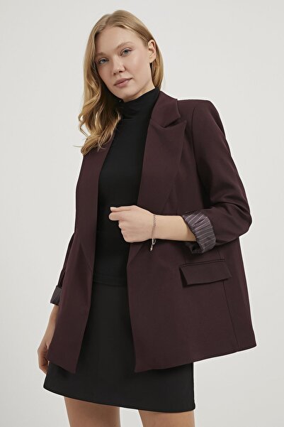 Arma Life Armalife 7560 Sleeve Folding Detail Blazer Women's Jacket