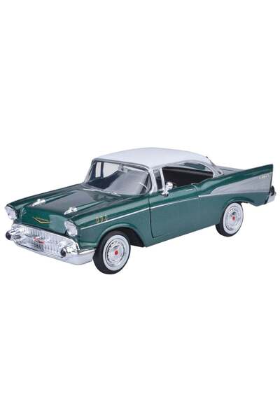 Motor Max MOTORMAX 1957 Chevrolet Bel Air 1:24 Die-Cast Model Car - Opening Doors, Detailed Interior