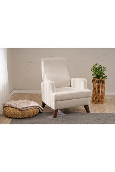 Rabi Aly Serisi Tekli Koltuk Krem Arzilla