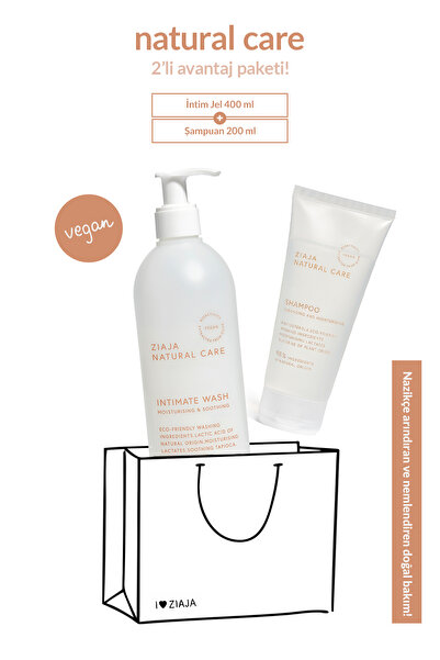 Ziaja Natural Care Şampuan 200ml + İntim Jel 400ml 2'li Avantaj Paketi