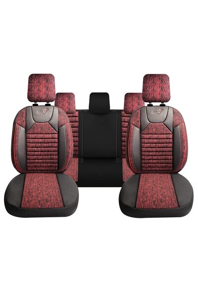 RO GROUP Set huse universale pentru scaune auto Panda Kas, textile cu piele, ...