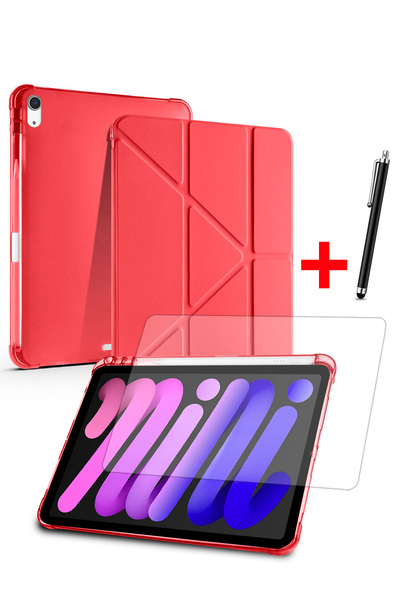 Nezih Case Apple iPad Mini 7 / iPad Mini 6 Uyumlu Uyku Modlu Standlı Akıllı K...