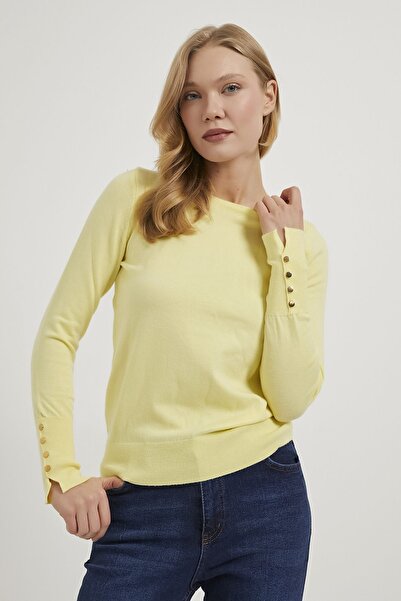 Arma Life Armalife 4690 Bis Collar Sleeve Button Detail Premium Women's Sweater