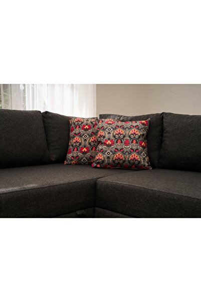 Rabi Aly Serisi Yataklı Sandıklı Köşe Koltuk Antrasit Sağ