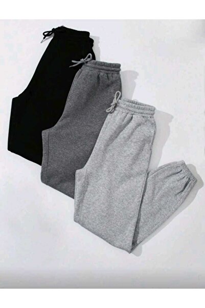 FAVORİST 3 τεμάχια αθλητικά παντελόνια με ελαστικό πόδι, χειμερινό μείγμα