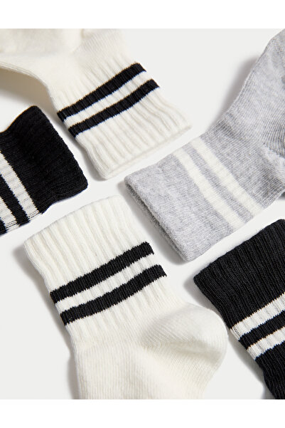 Marks & Spencer 5'li Pamuk Karışımlı Bebek Çorapları (0–3 Yaş)