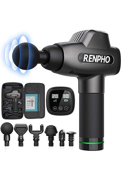 RENPHO مسدس تدليك، جهاز تدليك عميق للأنسجة العضلية، جهاز تدليك قرع قوي محمول ...