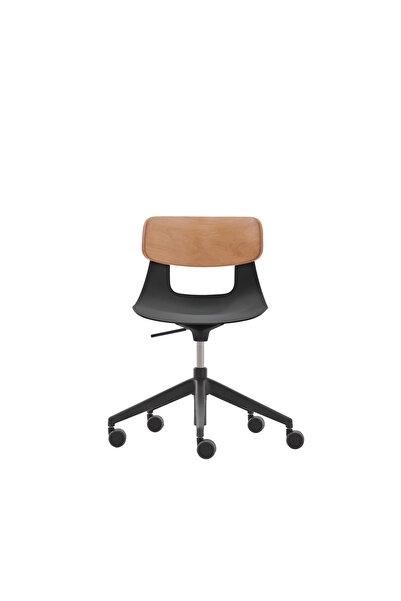 NURUS Lucrezia Ahşap Sırtlı Çalışma Sandalyesi