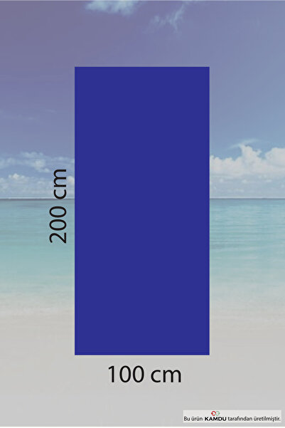 Kamdu 100% Cotton Beach Towel, Large Size 100 X 200 Cm, Muslin Beach Towel, Sunbed Towel