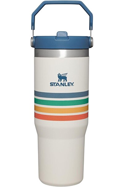 Generic كوب ستانلي آيس فلو من الفولاذ المقاوم للصدأ - زجاجة مياه معزولة بالفراغ للاستخدام المنزلي والمكتب، سعة 0.30 أونصة