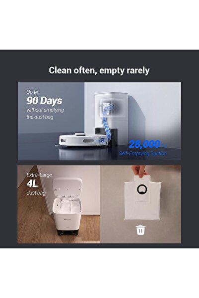 EZVIZ RE5 Plus Robot Vacuum Cleaner, Robotic Vacuum