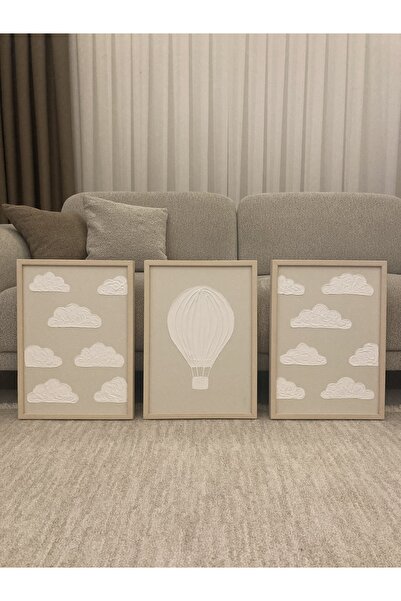LABİELLA CONCEPT BABY DOKULU TABLO ÇOCUK ODASI DEKORATİF ÇERÇEVELİ MODERN BOHEME TABLOLAR
