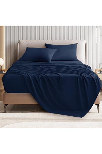 İz Home Basic Cotton Elastic-Free Sheet Set |   1 Pillowcase with Cover |   Frequent Weaving |   Fitted Sheet |