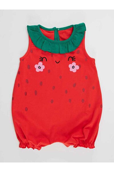 Denokids Sweet Strawberry Baby Girl Cotton Summer Rompers
