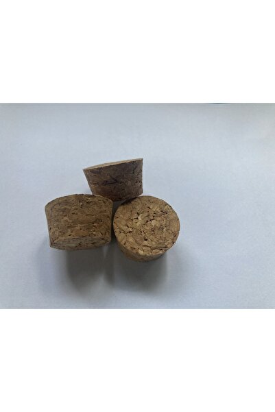 borayris 10 adet Konik doğal mantar tıpa 23x30 mm yükseklik 20 mm