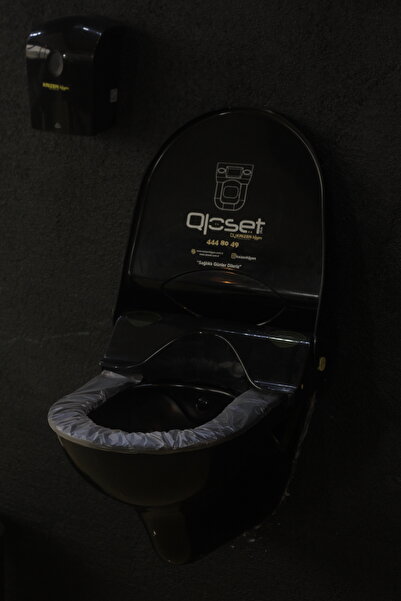 Qloset Kaizen Hijyen Prime Siyah Fotoselli Hijyenik Klozet Kapak Sistemi