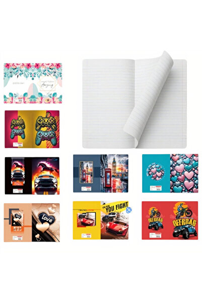 JML1 A5 Mathematics Notebook 10/set, 48 Sheets 56gr Different Models Wholesale