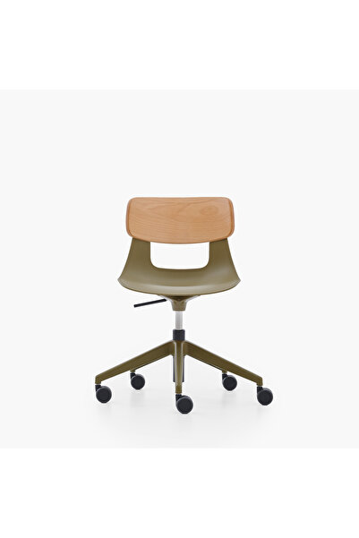 NURUS Lucrezia Ahşap Sırtlı Çalışma Sandalyesi