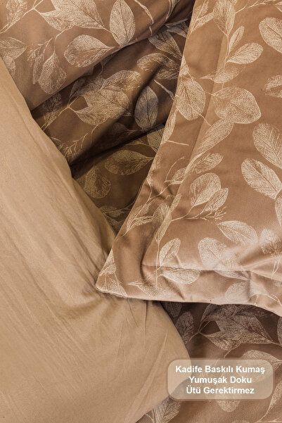 Elart Stella Comfort Uyku Seti Yatak Örtüsü Çift Kişilik 3 Parça (220x240 cm) Bej