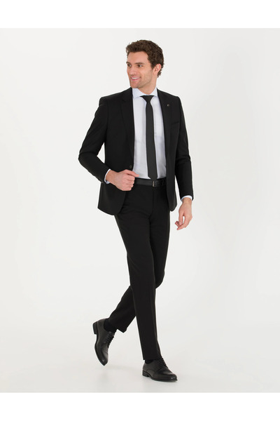 Cacharel Men's Slim Fit Jacket-Black