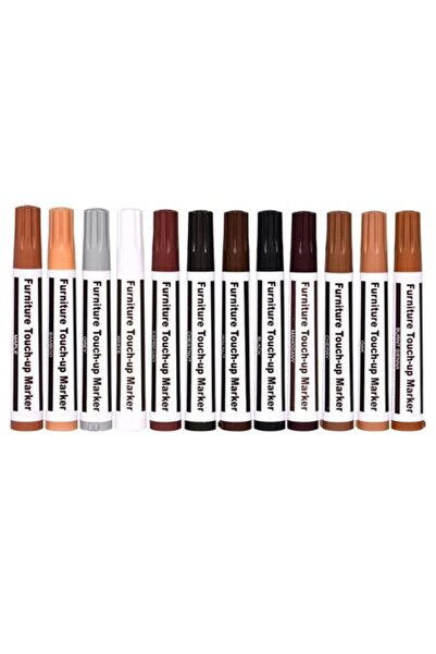 zola Set of 25 pieces for repairing scratches on furniture/parquet, 12 markers, 12 pencils, sharpeners, resistant