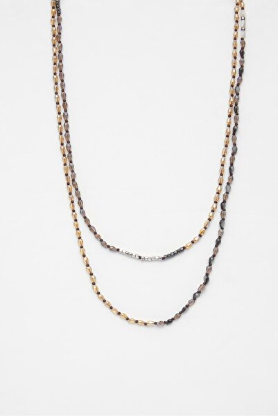 Pull & Bear İkili boncuklu kolye