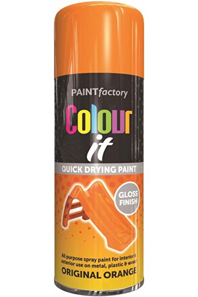 Paint Factory طلاء بخاخ برتقالي لامع أصلي 400 مل