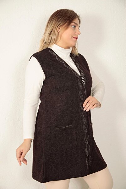 AfifeCOLLECTİON Ecrin Vest Winter Buttoned Vest