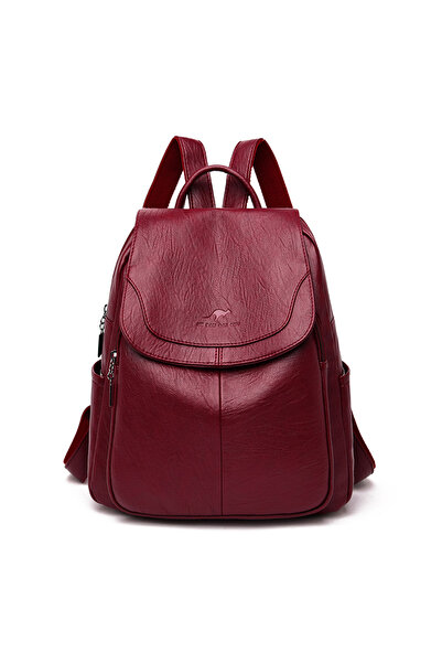 Store Kadın Deri Görünümlü Şık Sırt Çantası | Günlük & Klasik