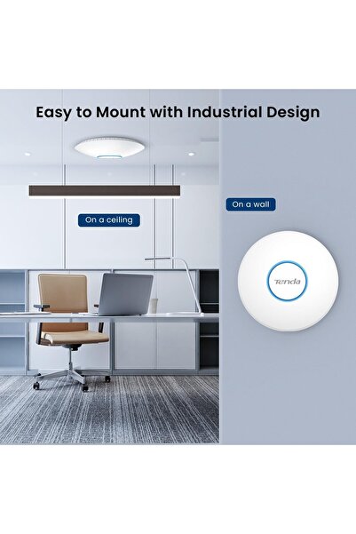 Tenda نقطة وصول i27 AX3000 Wi-Fi 6 للسقف، نطاق مزدوج 2976 ميجابت في الثانية