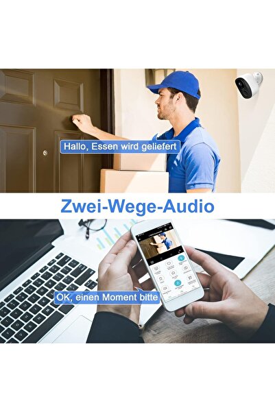 Generic Low Power Surveillance Camera Battery Outdoor Wi-Fi, 2K Camera Surveillance Wireless, IP Camera Outd