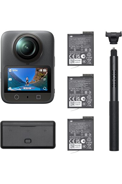 Fipka DJI Osmo 360 Adventure Combo, 1" 360° Imaging, Native 8K & Superb Low-Light, 4K/120fps & 170° Boos