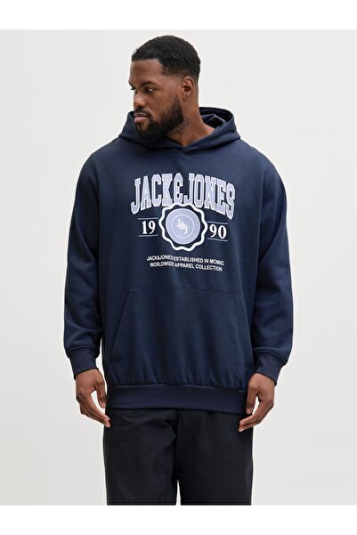 Jack & Jones Plus Kapuzenpullover Plus Size Logo Kapuzenpullover