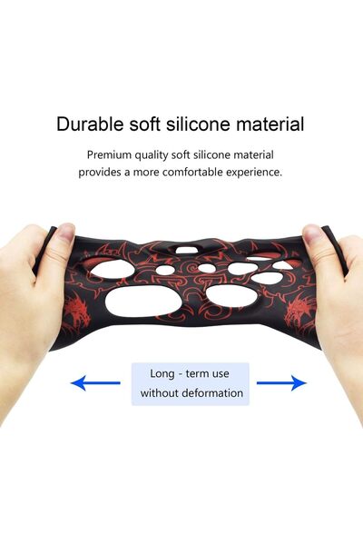 Other غطاء حماية سيليكون غير قابل للانزلاق لجهاز التحكم DualShock 4 PS4/PS4 Slim/Pro مع قبضة مخلب القط -