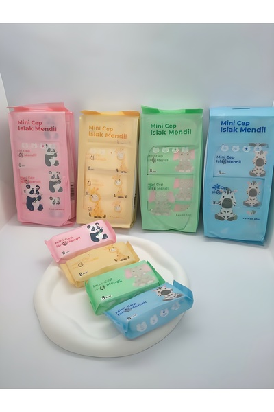 CUPPERA SEVİMLİ TEMALI MİNİ CEP ISLAK MENDİLİ (1 PAKET)