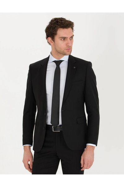 Cacharel Men's Slim Fit Jacket-Black